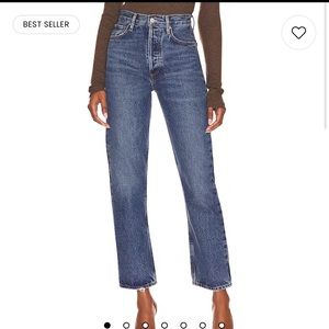 Agolde 90s pinch waist jeans in Rouge